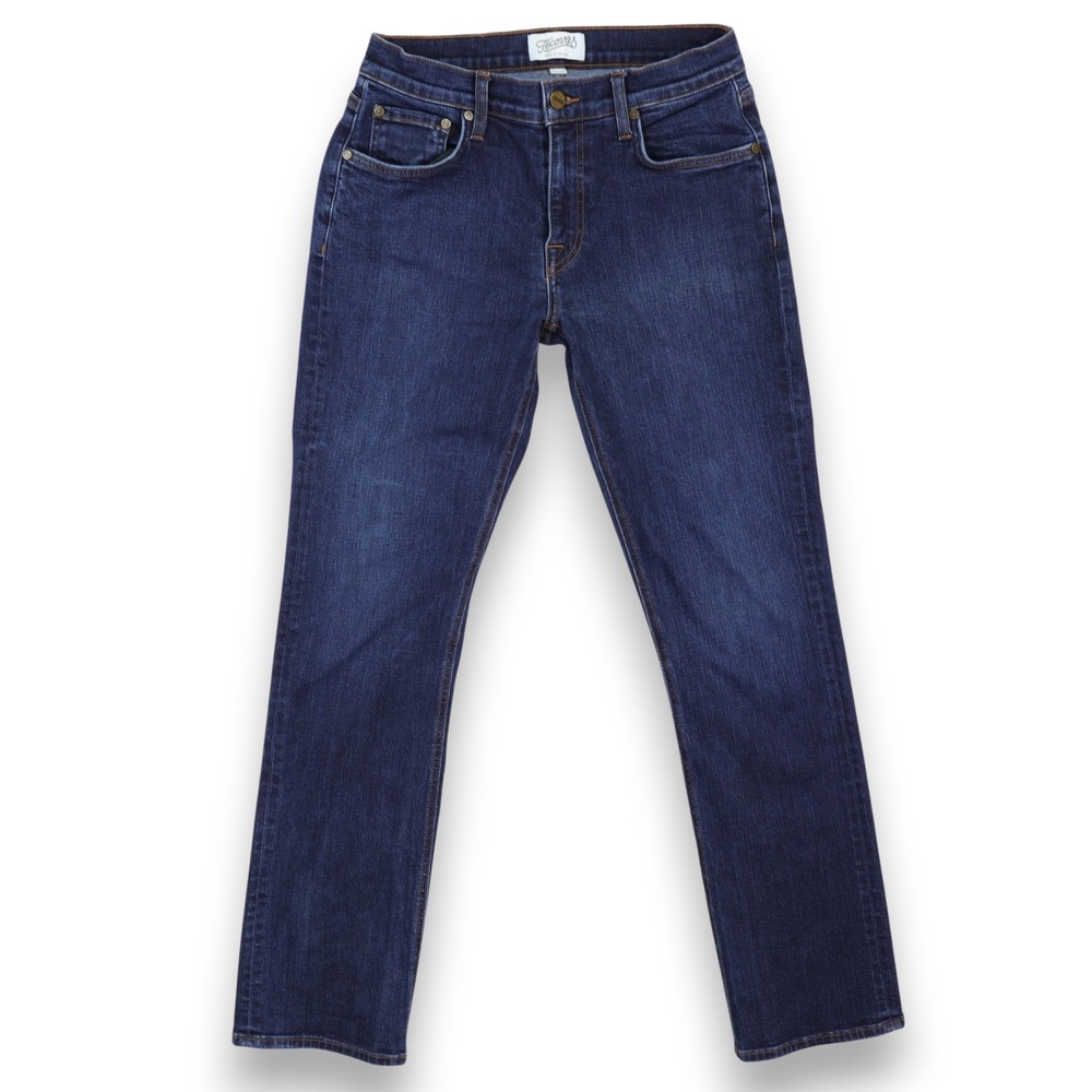 Tecovas Jeans Mens 29x31 Dark Blue Slim Tapered Stretch Denim 5 Pocket Made USA